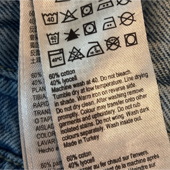 AllSaints April Boys Crop Jean in Indigo Size 24 - Picture 11 of 11